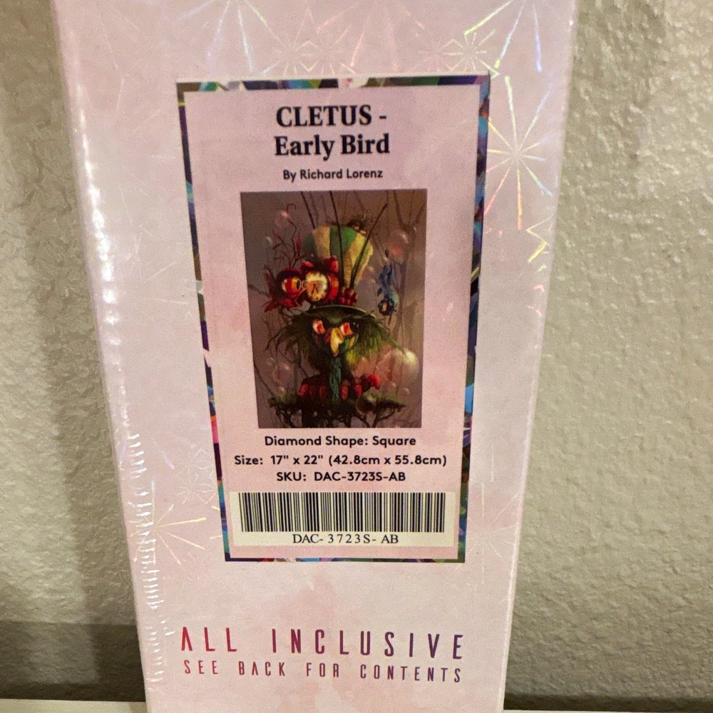 Diamond Art Club Cletus - Early Bird DIY Diamond Art Kit, Square, DAC-3723S-AB